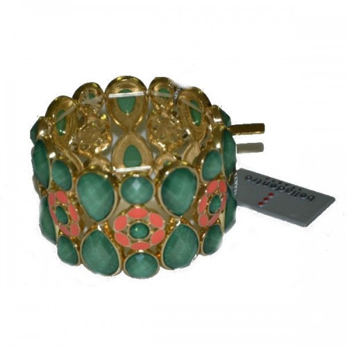 Bracciale donna Bella Dentro bigiotteria free nikel Verde 