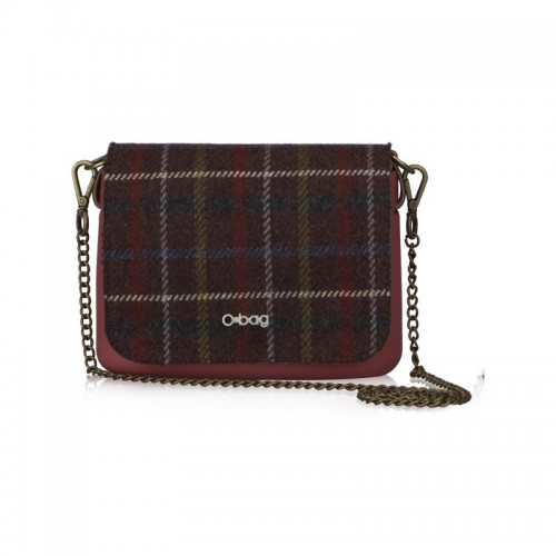 Pattina per O pocket  in tartan rosso