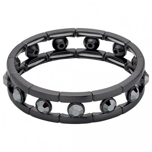 Bracciale Pilgrim classico ematite grigio