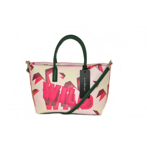 Borsa John Richmond shopping bag media rosa con tracolla