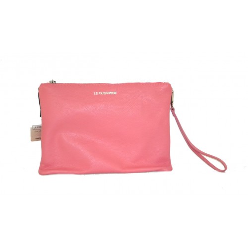 Borsa le pandorine Lola vera pelle pochette pink