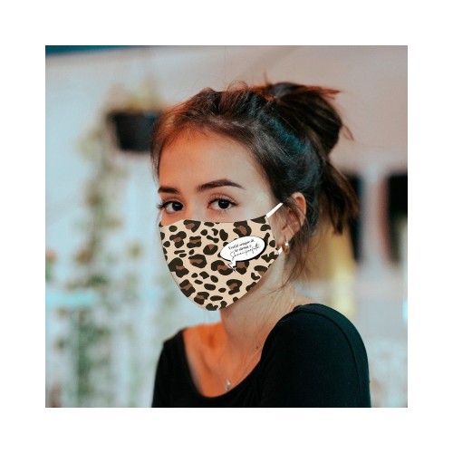 Mascherina facciale le Pandorine Mask PERFETTA Leopard