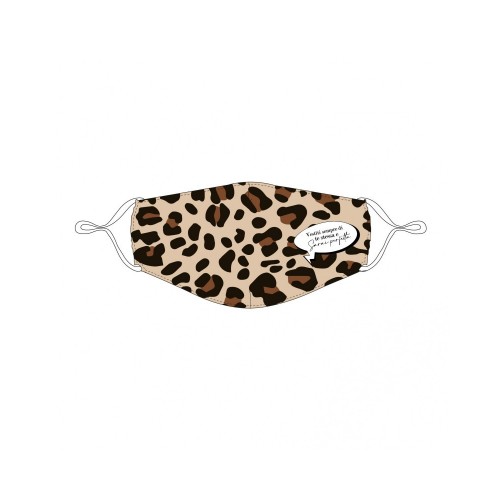 Mascherina facciale le Pandorine Mask PERFETTA Leopard