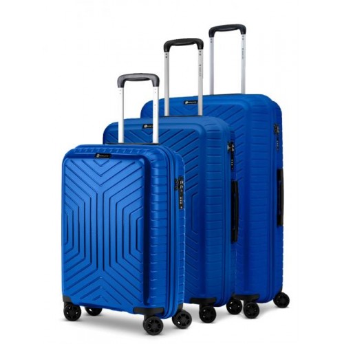 Set Trolley Roncato Ciak Hexa  tre pezzi royal blu