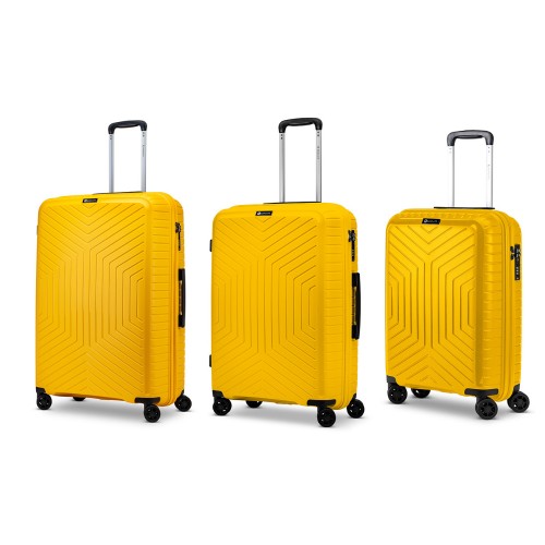 Set Trolley Roncato Ciak Hexa  tre pezzi Yellow