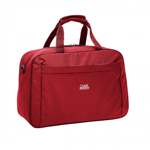 Borsa da Viaggio Ciak Roncato in Tessuto Jacquard Rosso