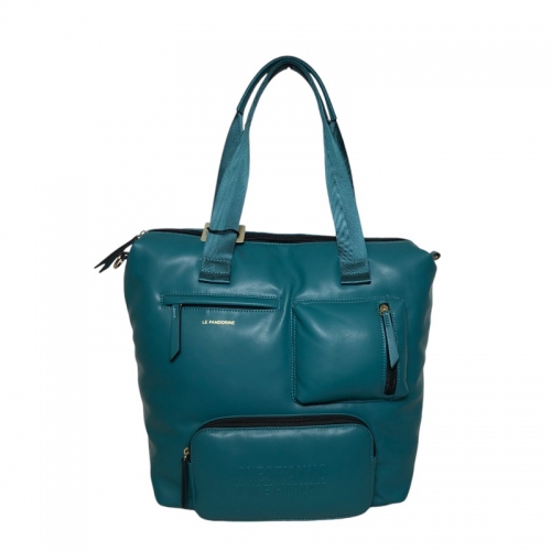 Borsa Le Pandorine PATTY SHOPPER PETROL nuova collezione Autunno-Inverno 2024-2025