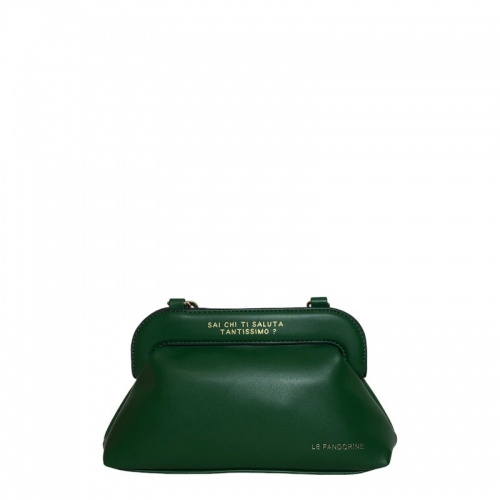 POCHETTE Le Pandorine EMMA SMALL DARK GREEN Autunno-Inverno 2024-2025