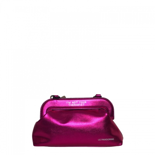 POCHETTE Le Pandorine EMMA SMALL METAL FUXIA Autunno-Inverno-2024-2025